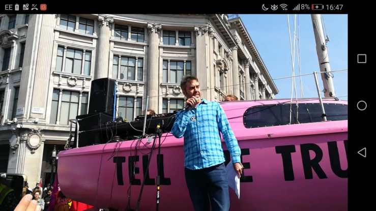Jem Bendell presents to Extinction Rebellion on honesty about disruptions&nbsp;ahead