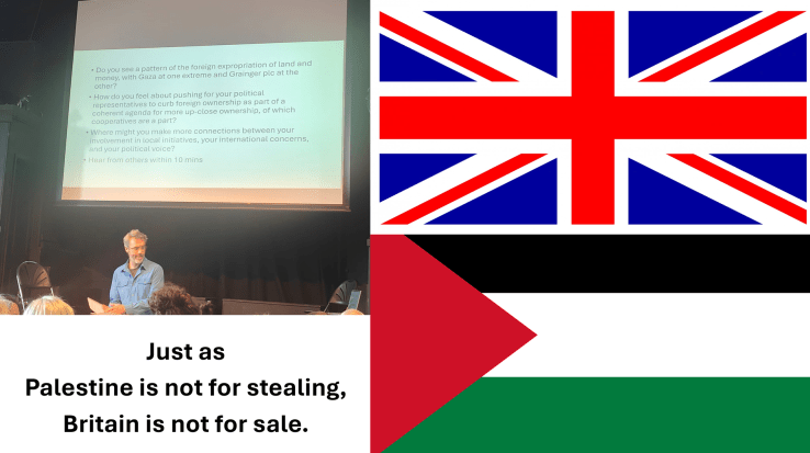 Centering Citizen Ownership: Britain is not for sale and Palestine is not for&nbsp;stealing.